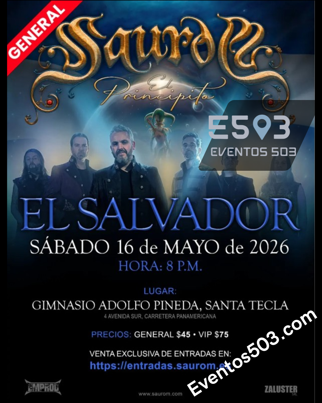 Concierto de Saurom en Santa Tecla