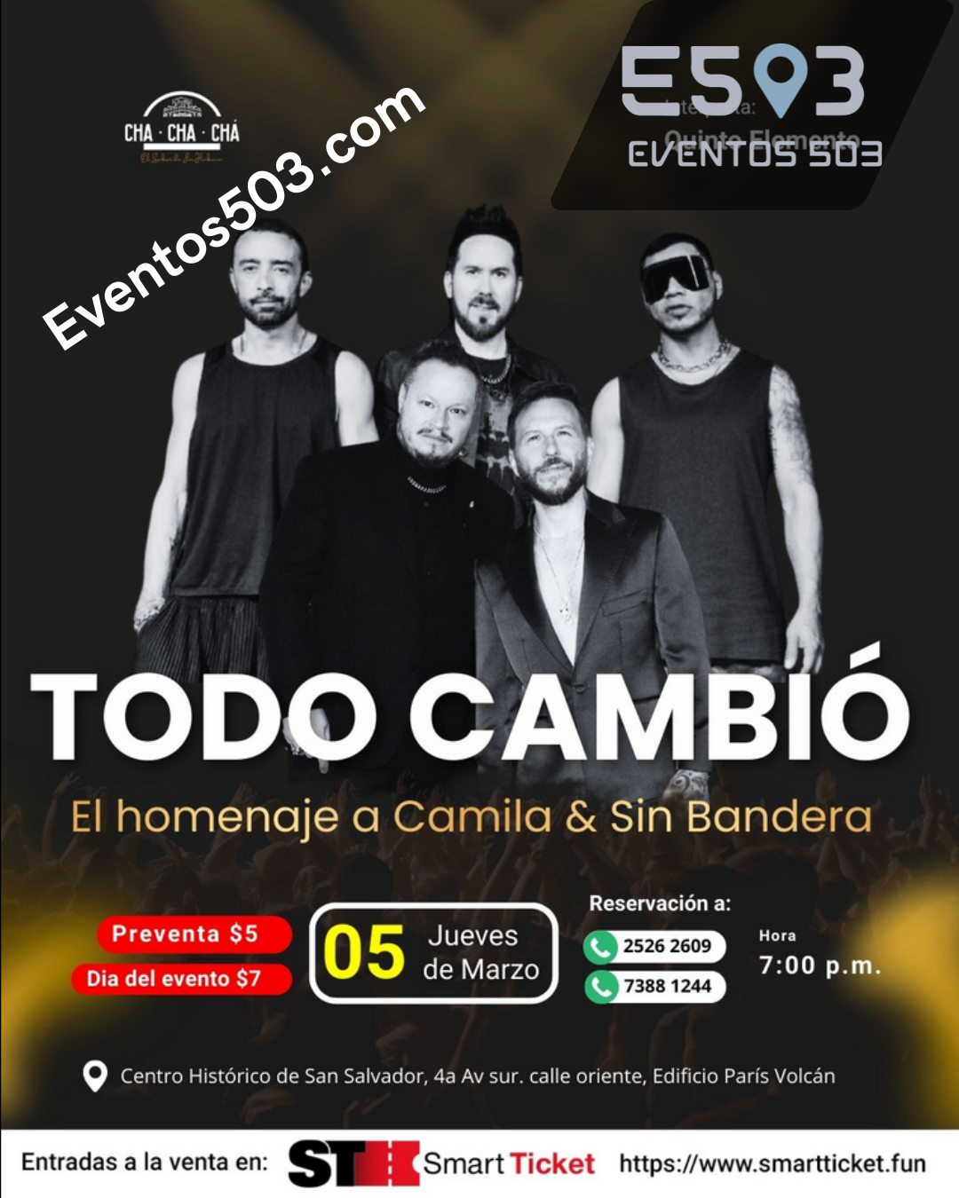 Todo cambio homenaje a Camila y Sin Banderas