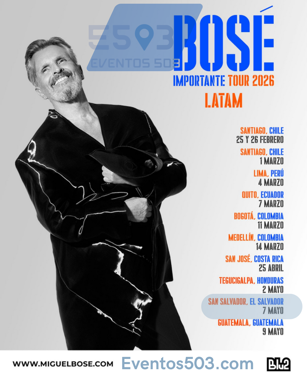 Concierto De Miguel Bosé En El Salvador