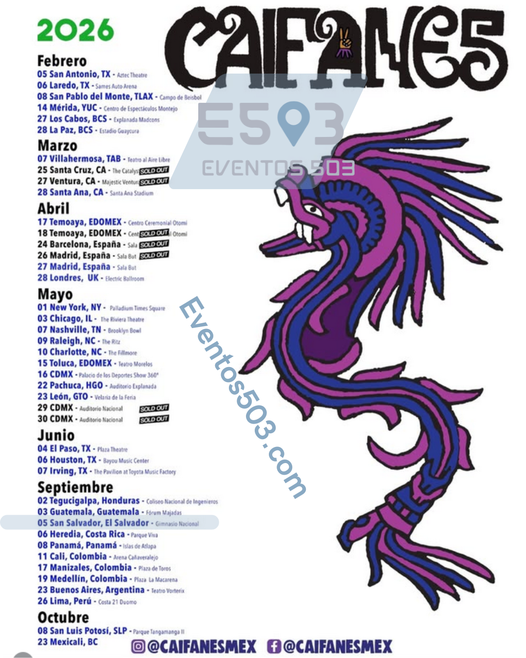 Caifanes en Concierto - El Salvador