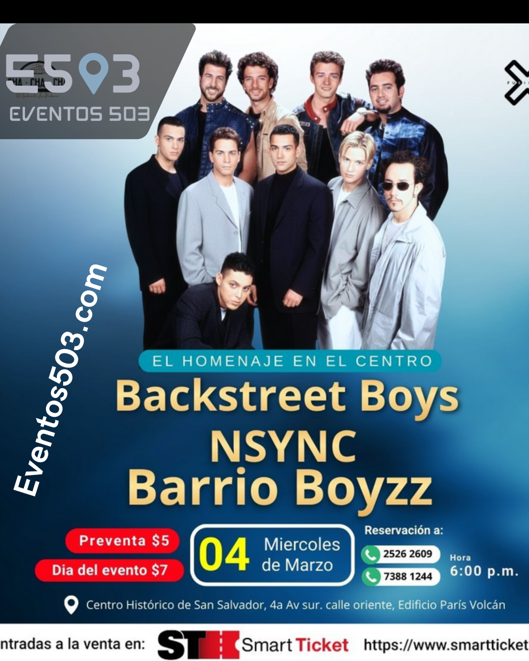 Homenaje a  Backstreet Boys, NSYNC y Barrio Boyzz